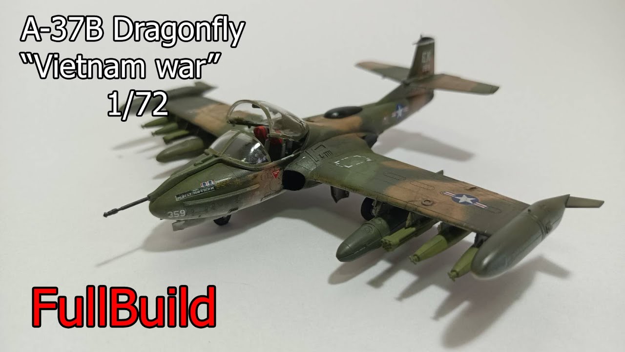 ต่อโมเดลเครื่องบินรบ A-37B DRAGONFLY 