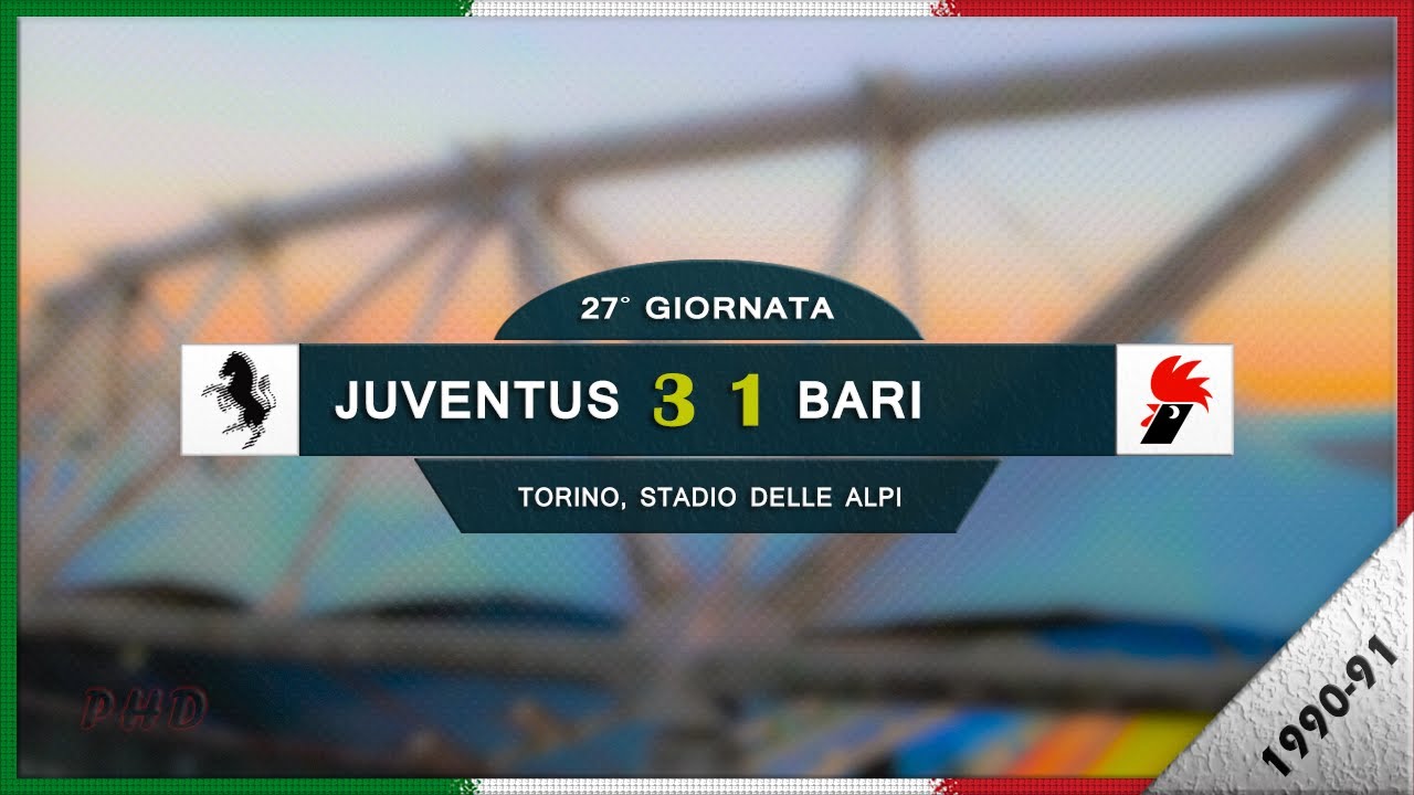 Serie A 1990-91, g27, Juventus - Bari