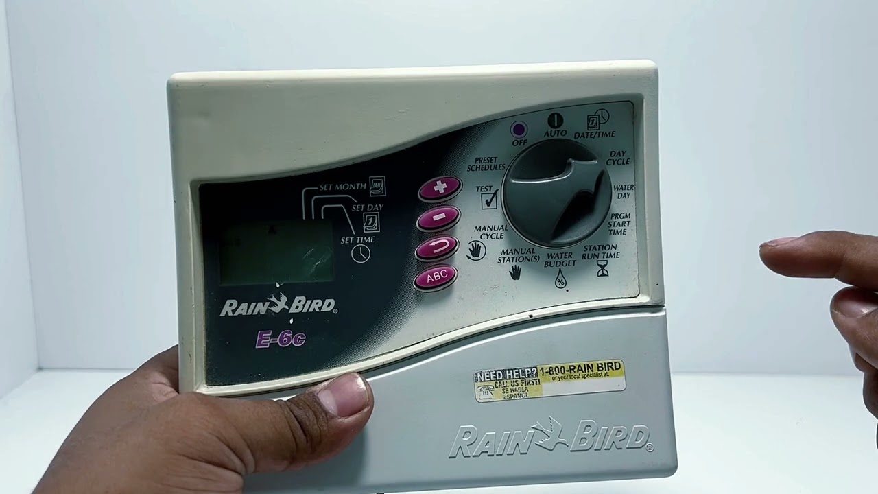 Programación de control Rain Bird E-6c