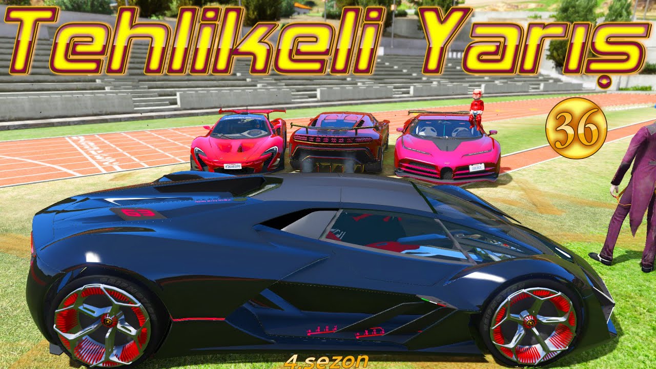 BUGATTİ CENTODİECİ LAMBORGHİNİ TERZO - Tehlikeli Yarış Joker ve Örümcek Çocuk