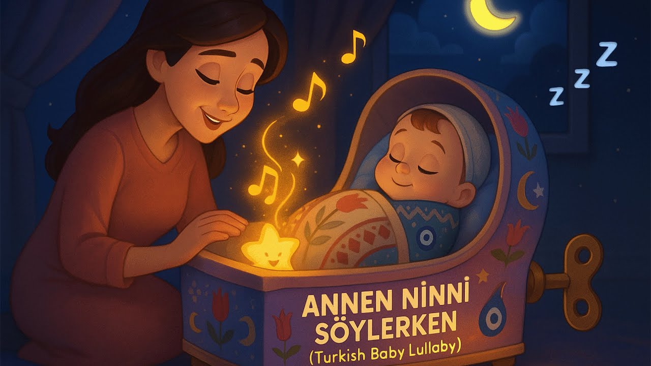 🌙 Annen Ninni S&ouml;ylerken 💖 | Turkish Baby Lullaby 💤 | Bıdık &Ccedil;ocuk Şarkıları