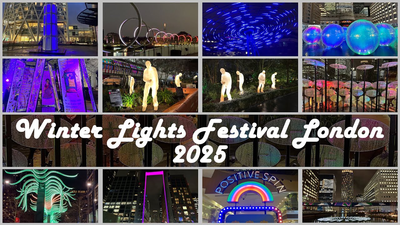 Winter Lights Festival London 2025 | Canary Wharf