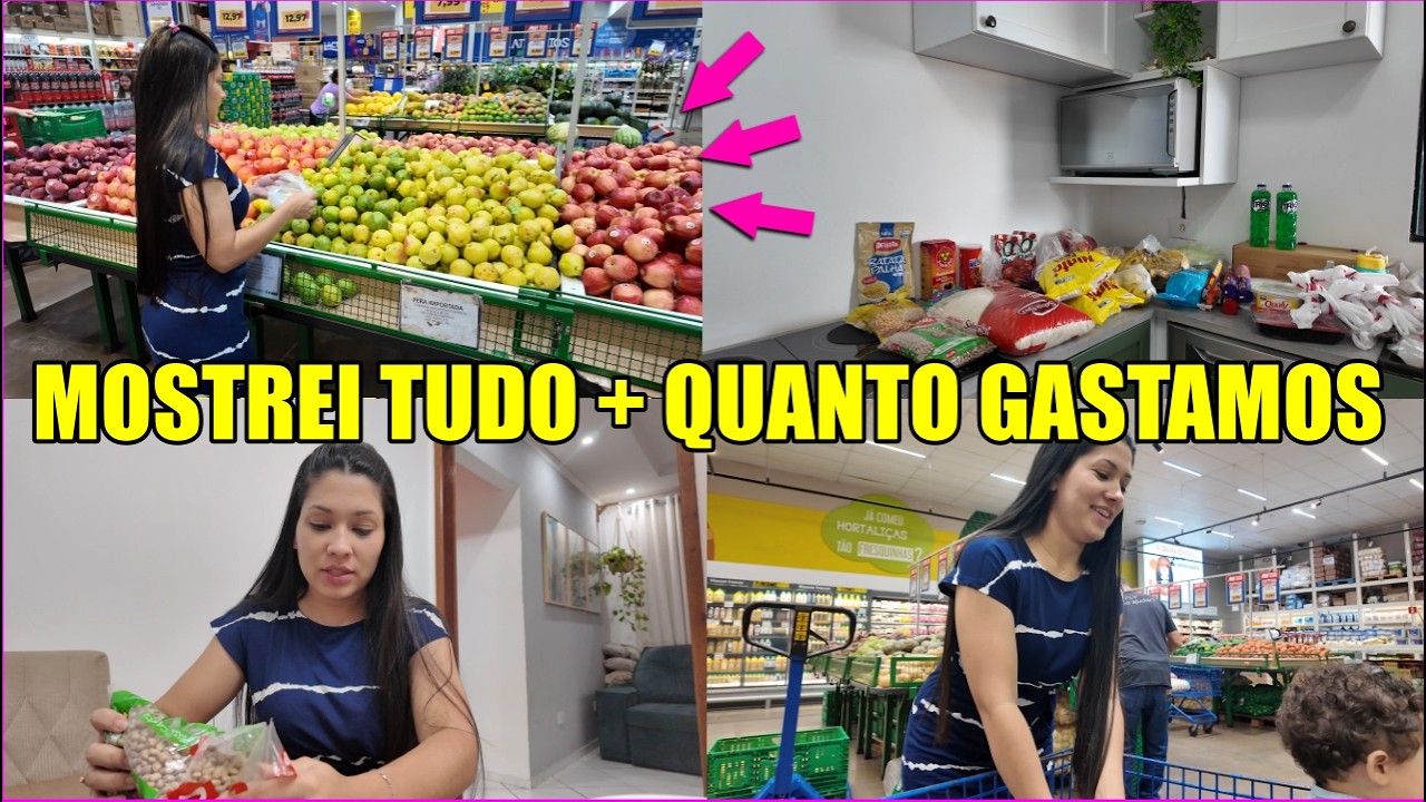 MERCADO DA SEMANA + QUANTO GASTAMOS| Juliane Jocoski