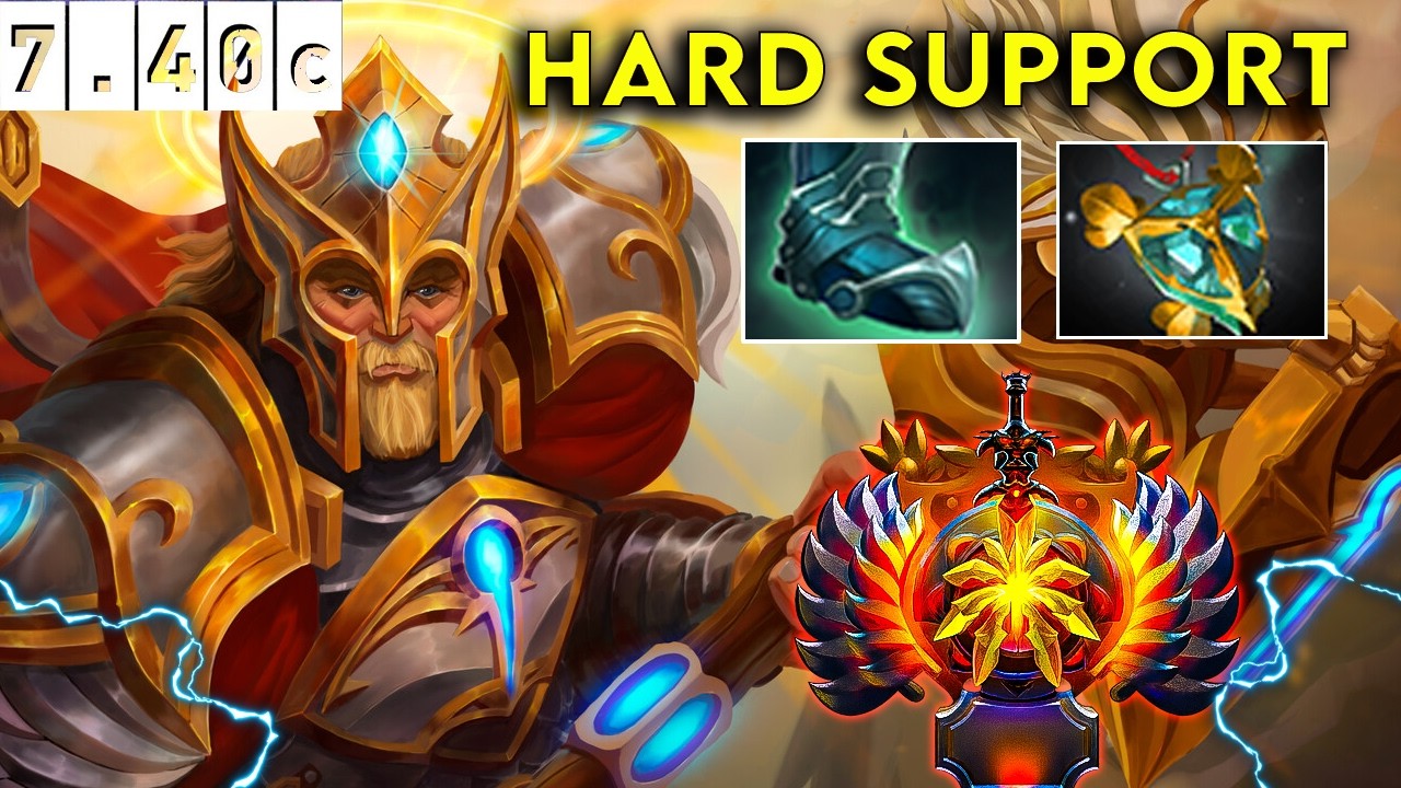 Omniknight Immortal Hard Support - Dota 2 Patch 7.40b Pro Pub Gameplay