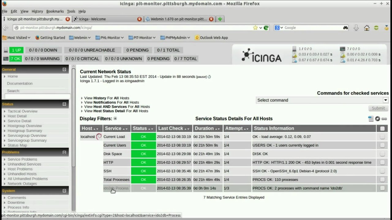 Icinga Web Install and Configuration File Restore