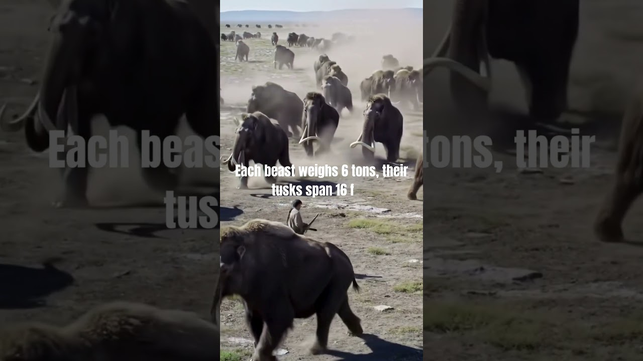 This Is What 10,000 Mammoths Running At You Looks Like!