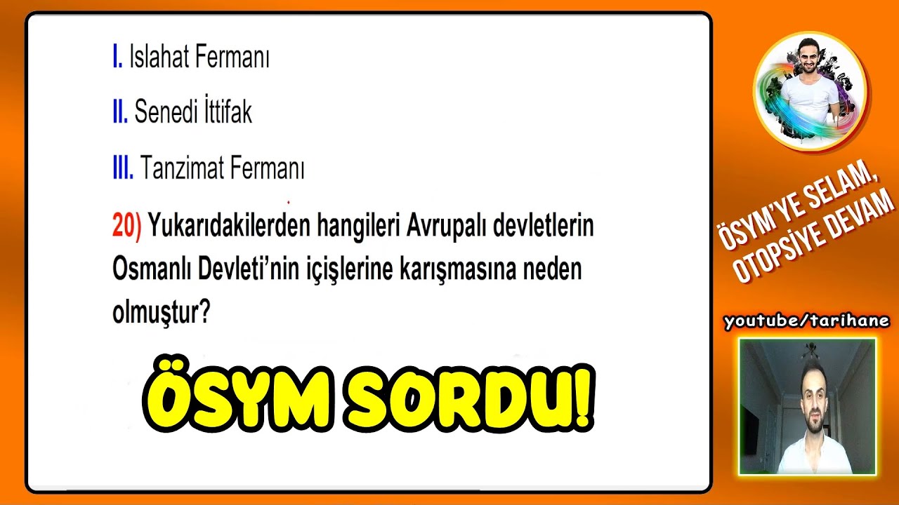 8) Osmanlı Devleti Dağılma Dönemi Soru Çözümü - KPSS Tarih 2026 AGS