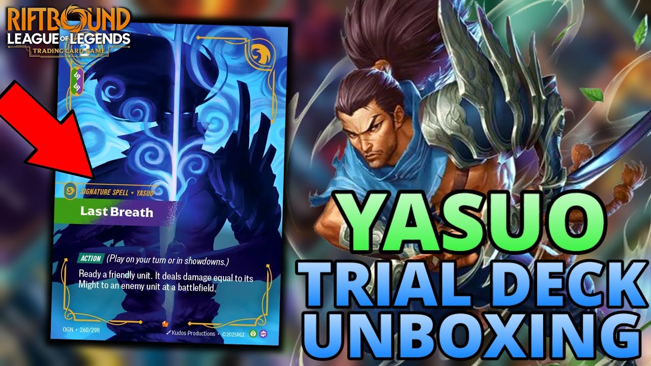 Yasuo Trial Deck UNBOXING! Riftbound - League of Legends TCG!