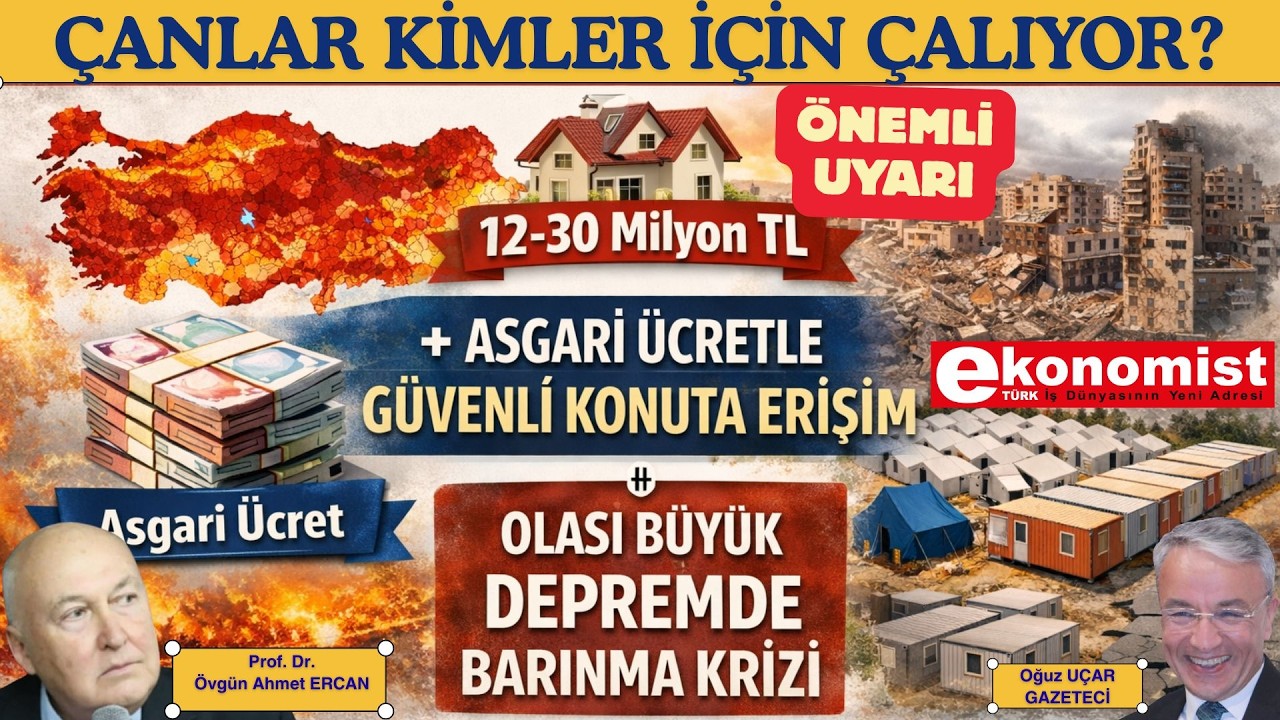 Deprembilimci Prof. Dr. Övgün Ahmet ERCAN, olası depremdeki tehlikeye dikkat çekti.