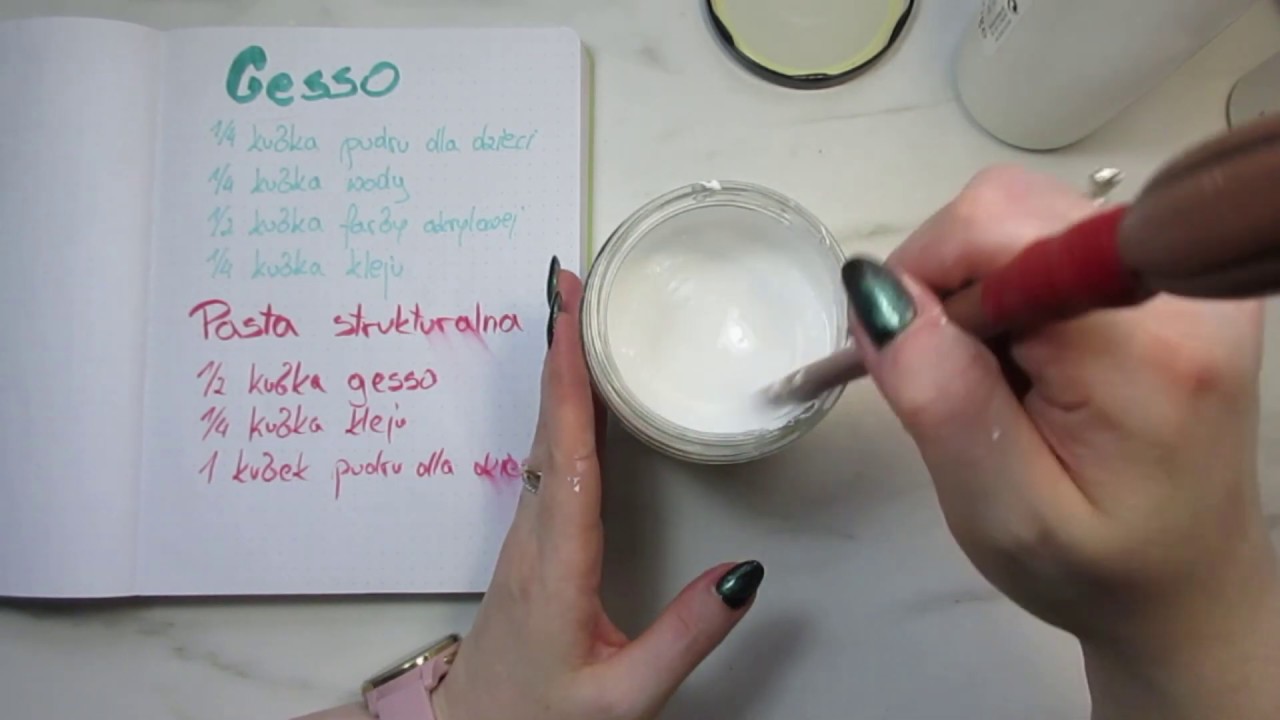 Media hand made - gesso i pasta strukturalna