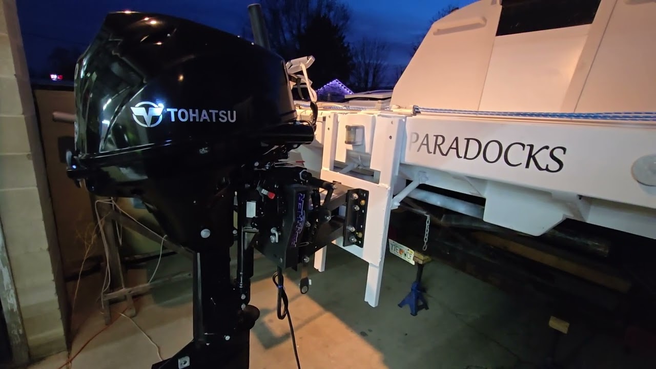 Woods wizard catamaran outboard engine upgrade