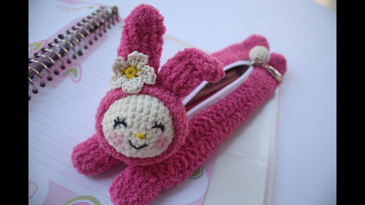 diy pencil case crochet character my melody