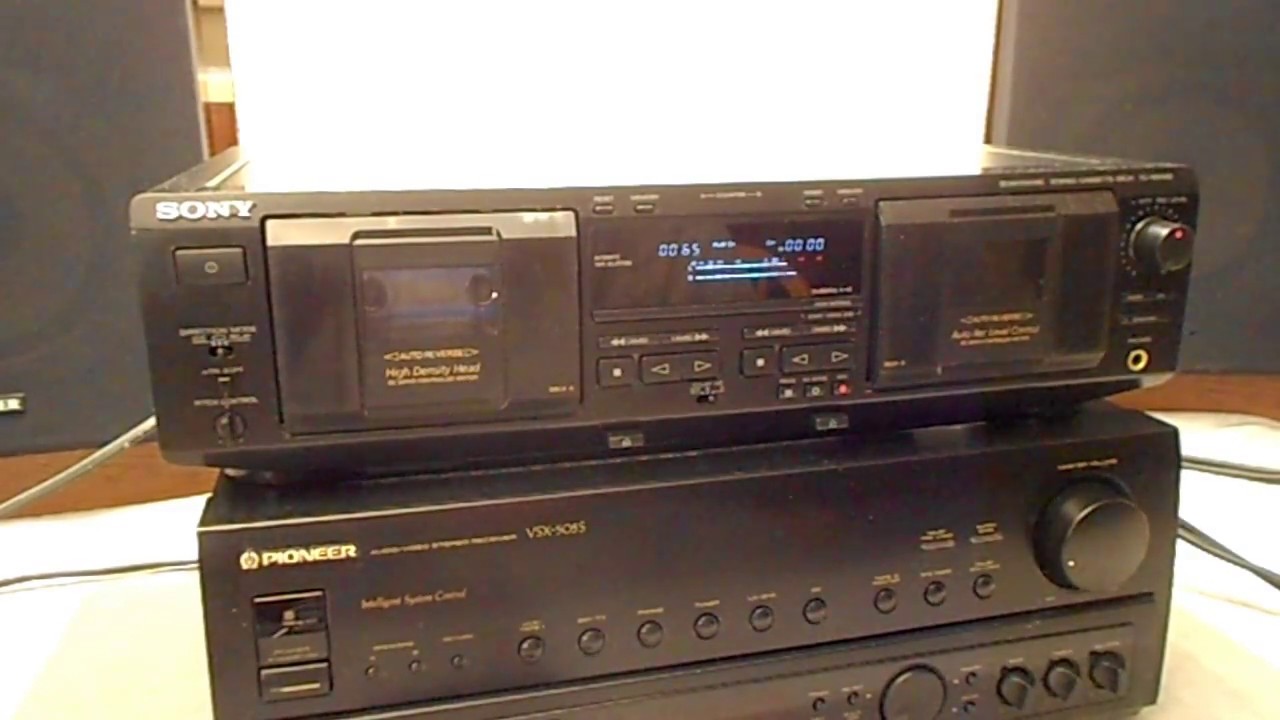 Sony TC-WE435 Dolby HX Pro ARL Dual Tape Cassette Deck Player Recorder