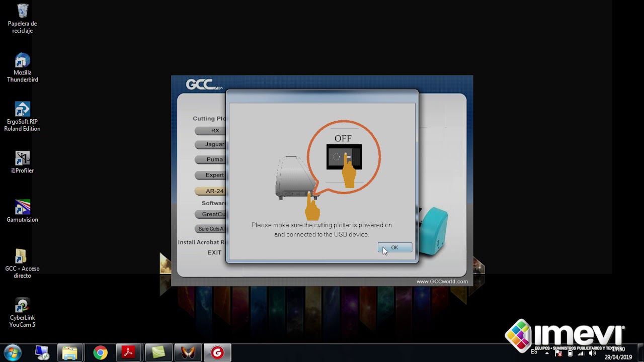 08 PLOTTER DE CORTE GCC AR 24 Instalación del Driver en Windows