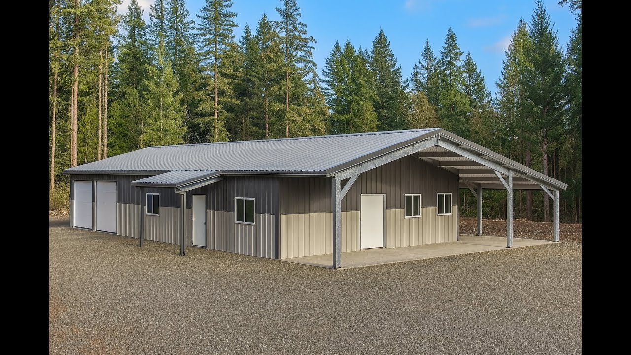 Luxury Barndominium Kit: Ultimate 35x68 Gable Roof With Garage!