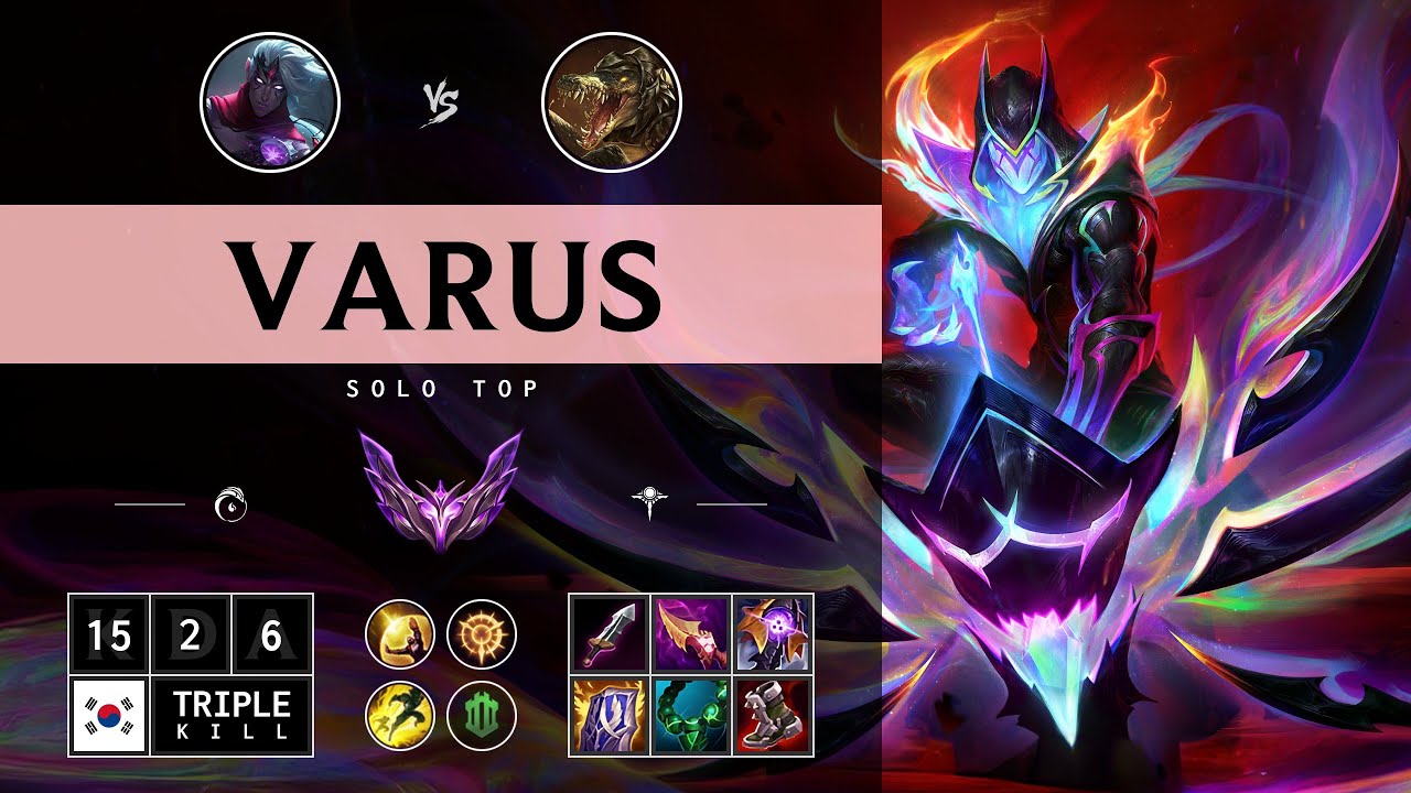 Varus Top vs Renekton - KR Master Patch 14.13