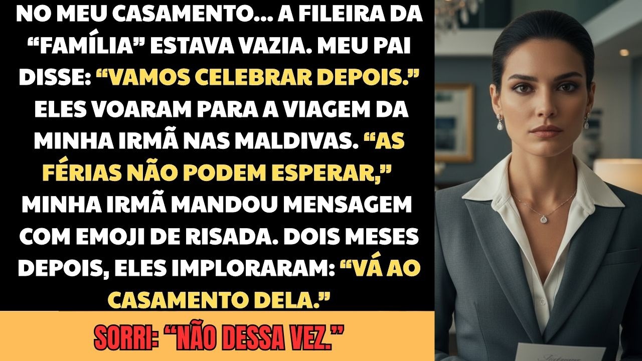 Meu Pai Faltou ao Meu Casamento para Levar Minha Irmã às Maldivas — Agora Querem que Eu Volte