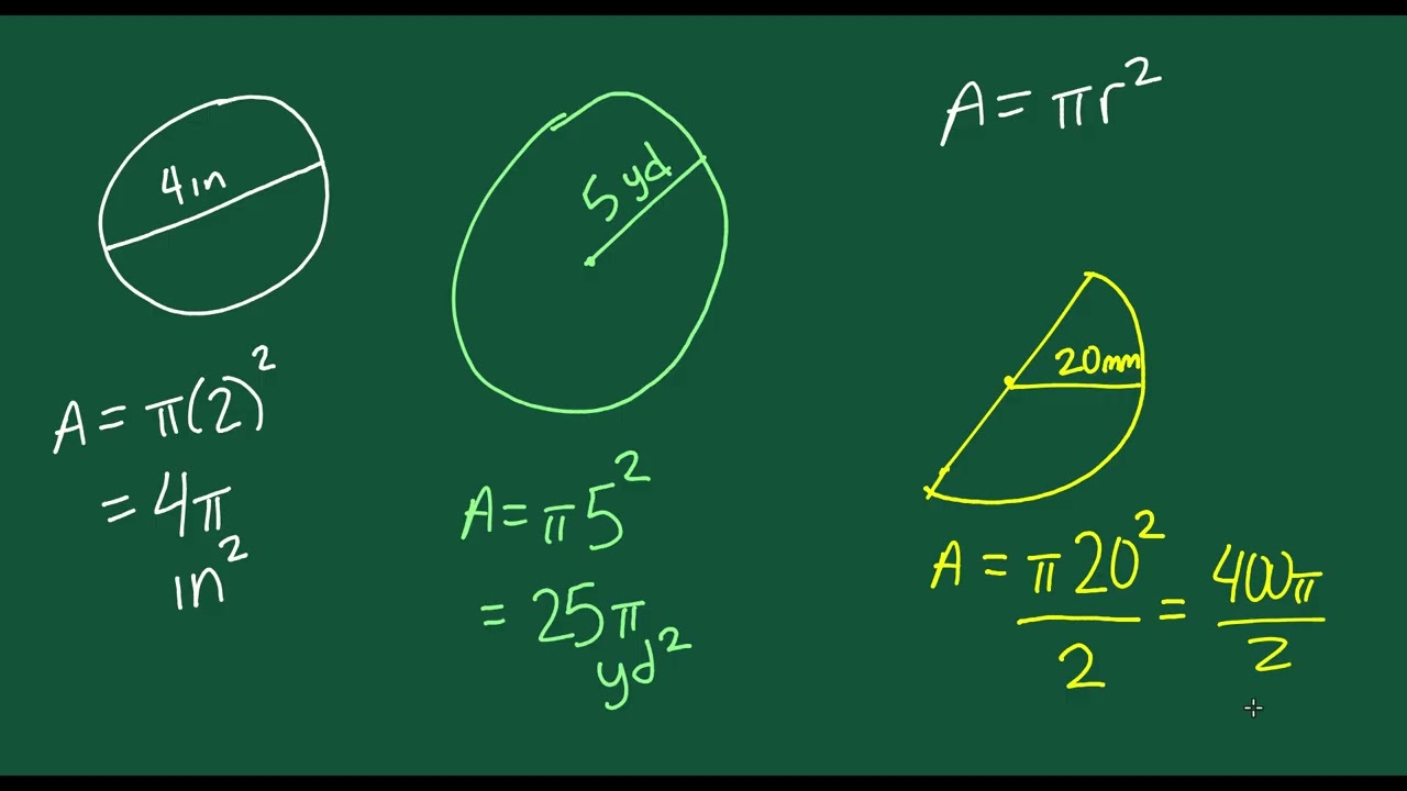 Area of Circles and Semicircles