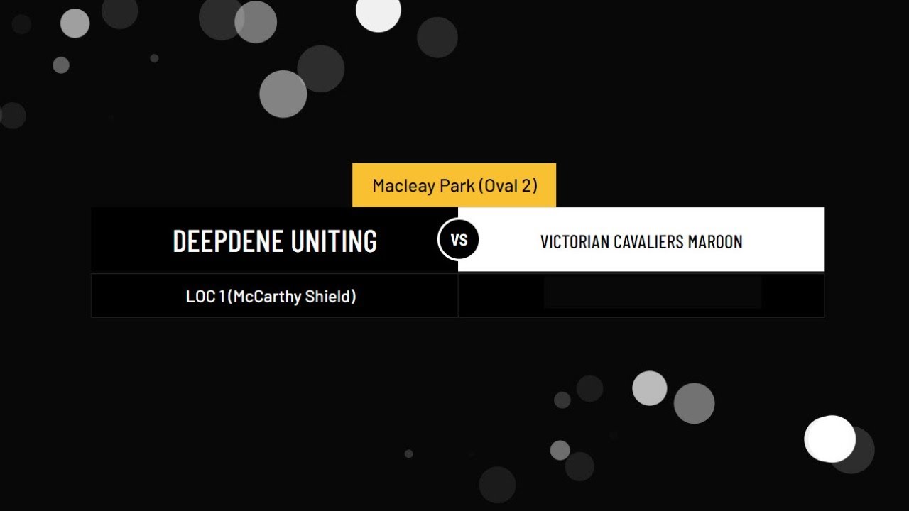 ECA - 2019/20 McCarthy Shield GF - Deepdene Uniting CC v Victorian Cavaliers
