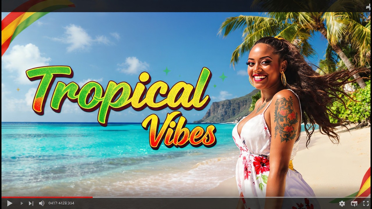 Relaxing Island Vibes Reggae LIVE 🌴 Soft Tropical Beats for Positive Energy All Day