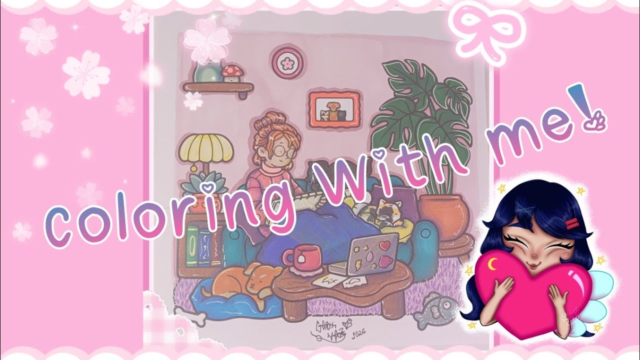 COLORING WITH ME!💖🌸☺️