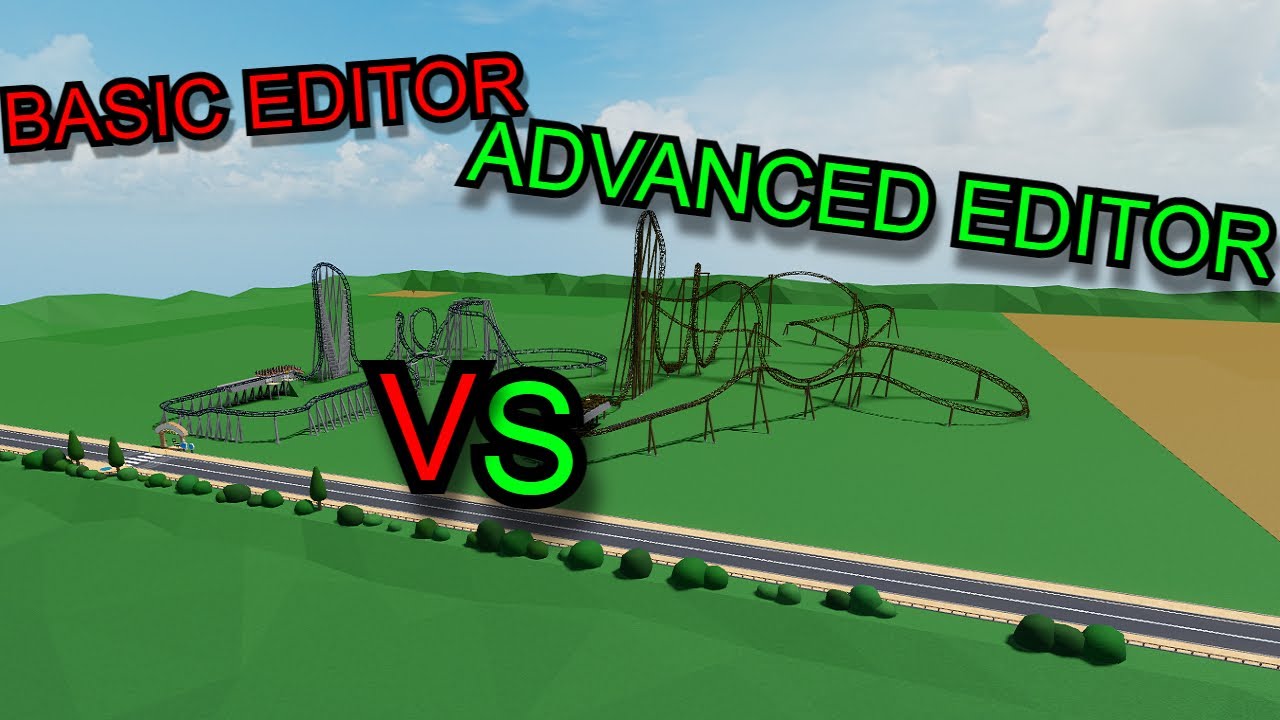 Building the BEYOND VERTICAL DROP COASTER in the BASIC editor VS the ADVANCED editor | Roblox TPT2