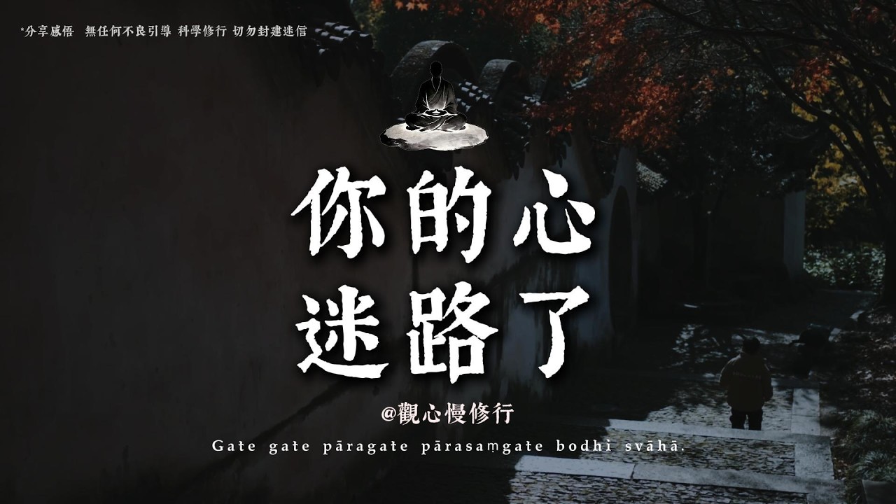如果你覺得撐不下去了，請停下來聽聽這段話丨#觀心慢修行 #國學 #佛學 #療愈 #佛法智慧 #人生智慧 #修行