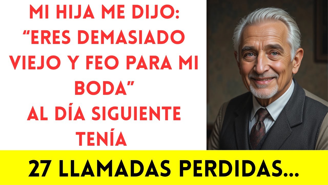 Mi hija dijo: “Estás muy viejo para mi boda, papá. Arruinarás las fotos”. Lo que hice…