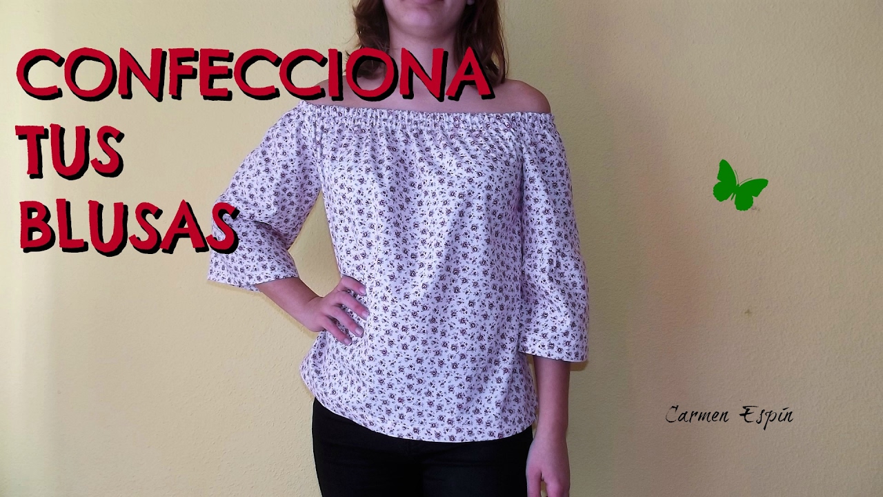 BLUSA SIN HOMBROS:DIY