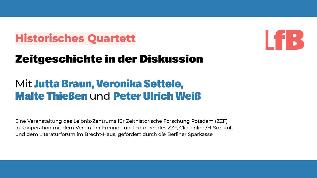 Historisches Quartett: Zeitgeschichtein der Diskussion