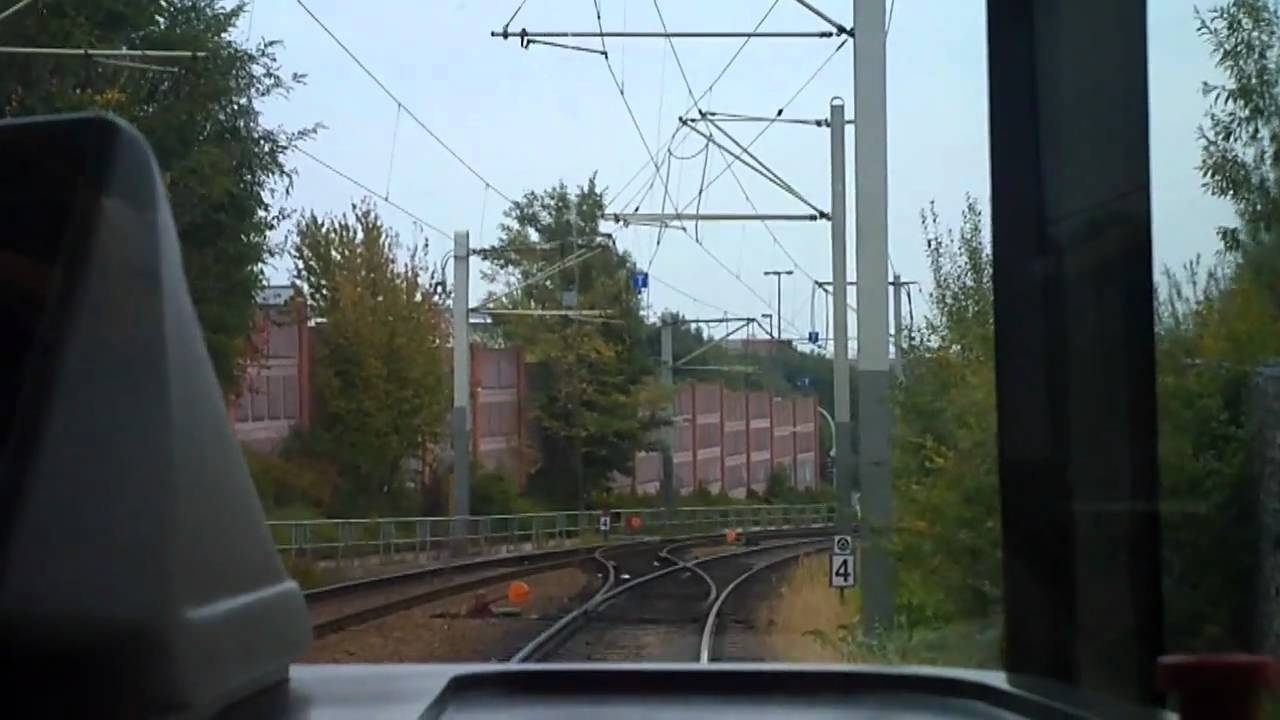 Tram Dresden - Pennrich-Amalie-Dietrich-Platz aus Sicht eines Fahrers (02.10.2010)
