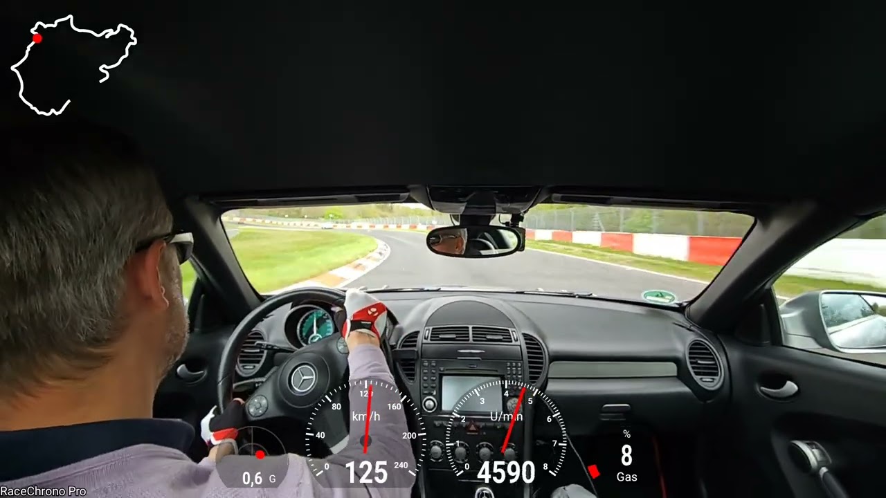 Mercedes SLK 350 Sport R171 Nürburgring 06.05.2023 1 PM cockpit view