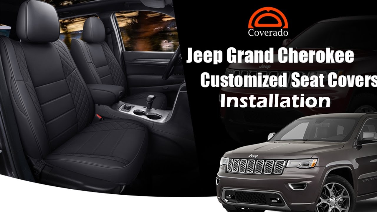 COVERADO | Grand Cherokee | Car Seat Covers Installation | Waterproof Leather Auto Seat Protectors |