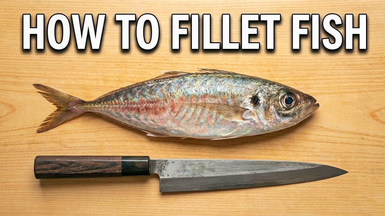 Watch a Japanese Chef Fillet Aji for Perfect Sashimi