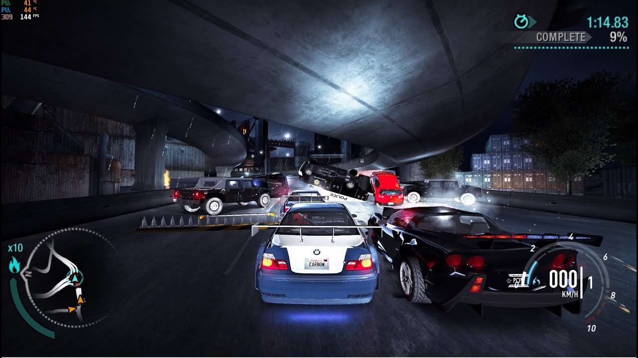 Need For Speed Carbon - This Should have Been the Final Pursuit (Scaping with All Bosses in Palmont)