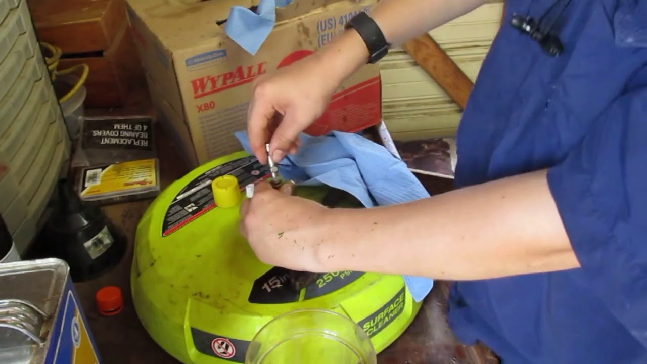 How to fix a surface cleaner that will not turn