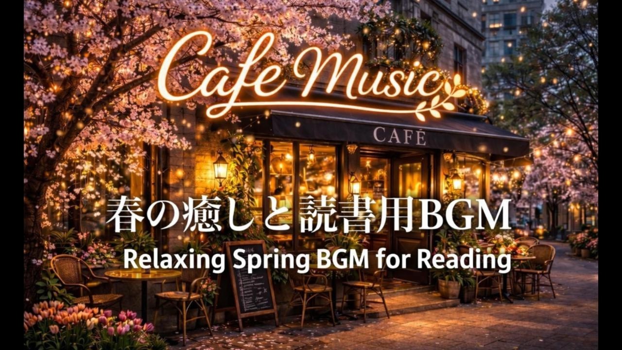 【夜カフェBGM】読書とリラックスのための癒し音楽｜作業用・勉強用 Cafe Music