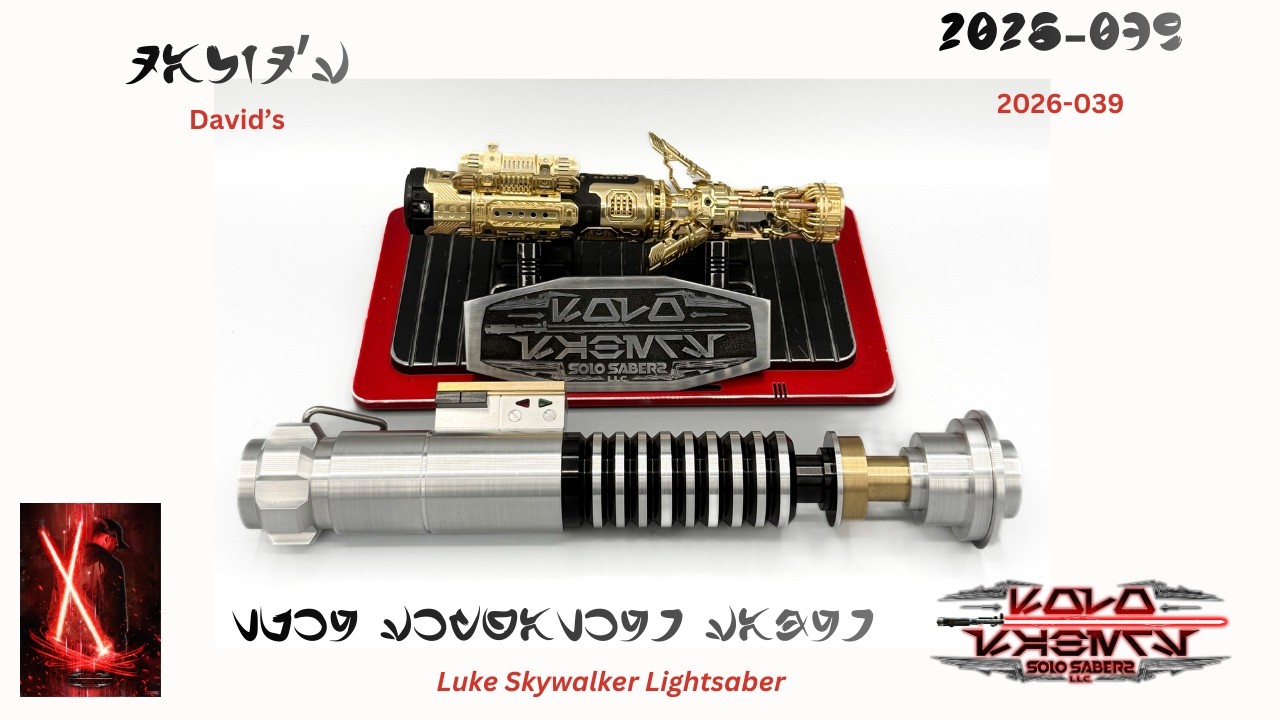 David's Chapter 16 Luke Skywalker Neopixel Lightsaber with Proffie