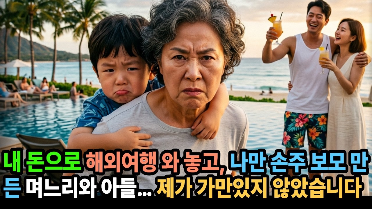 내 돈으로 해외여행 와 놓고, 나만 손주 보모 만든 며느리와 아들… 제가 가만있지 않았습니다 |노후사연|오디오북|시니어|감동사연