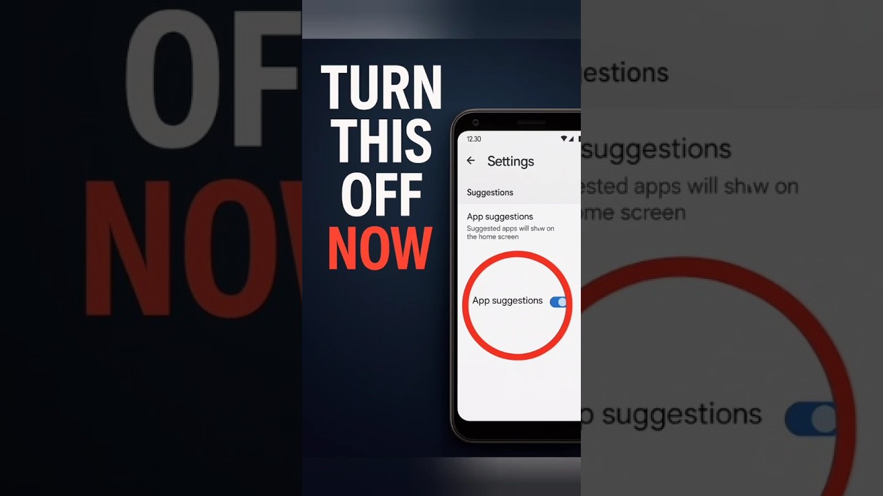 how to turn off app suggestions in Android #shorts #youtubeshorts #fyp