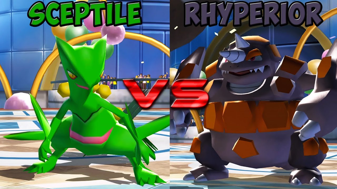 Pokemon battle revolution - Sceptile vs Rhyperior