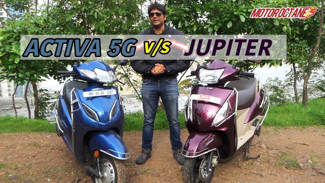 Honda Activa 5G vs TVS Jupiter 2018 comparison in Hindi | MotorOctane