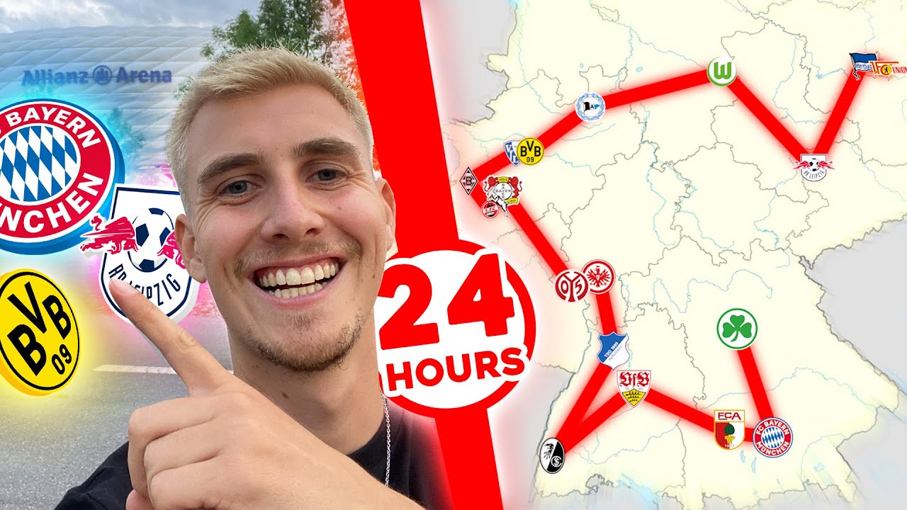 ALLE BUNDESLIGA STADIEN IN 24 STUNDEN BESUCHEN | SAISON 2021/22 EDITION