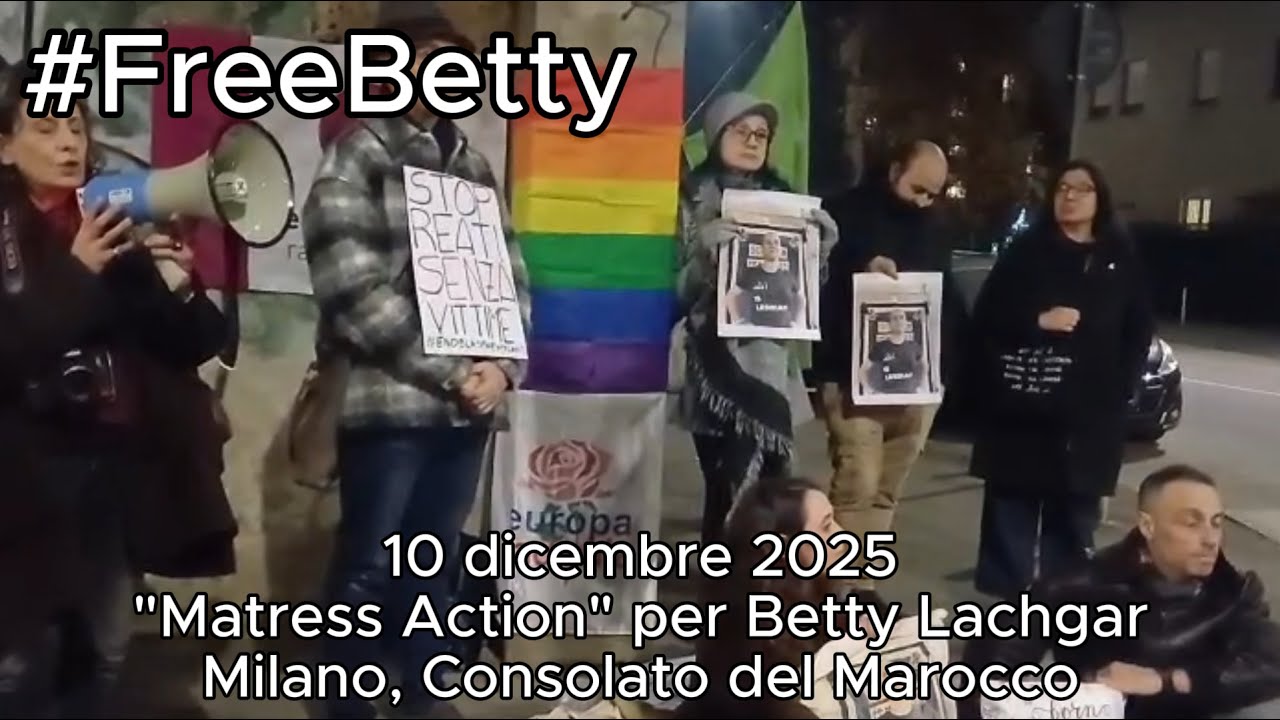 Vi porto con me alla Mattress Action a Milano per Betty Lachgar. 