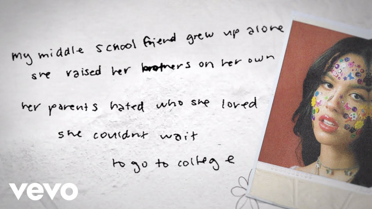 Olivia Rodrigo - hope ur ok (Lyric Video)