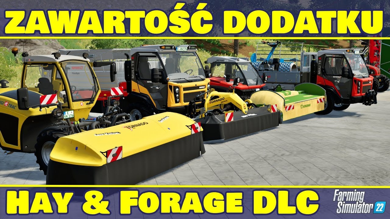 PREZENTACJA ZAWARTOŚCI - Hay and Forage DLC do Farming Simulator 22