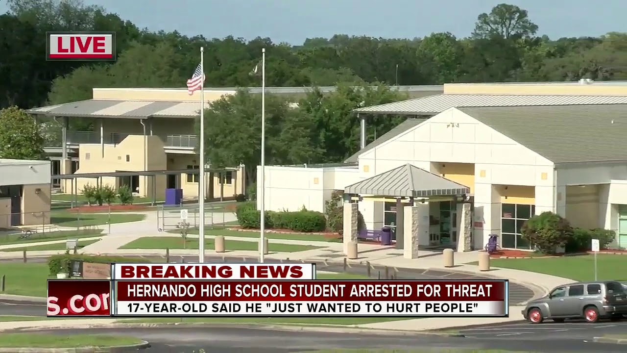Student arrested for threatening to shoot up Hernando High School