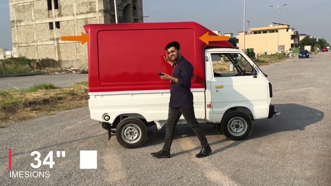 Suzuki Ravi Cargo Body - Auto Grade Fiberglass - Foxtrot Pakistan