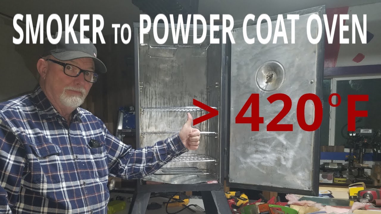 From Meat Smoker to Powder Coating Oven!  $160