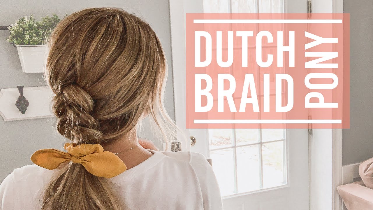 Dutch Braided Ponytail || Hazel Darling